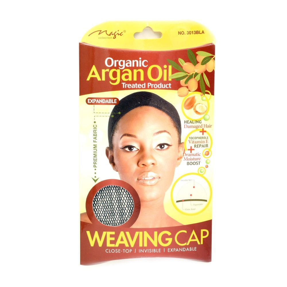 Magic Collection Women's Organic Argan Oil Treated Weaving Cap3013Bla