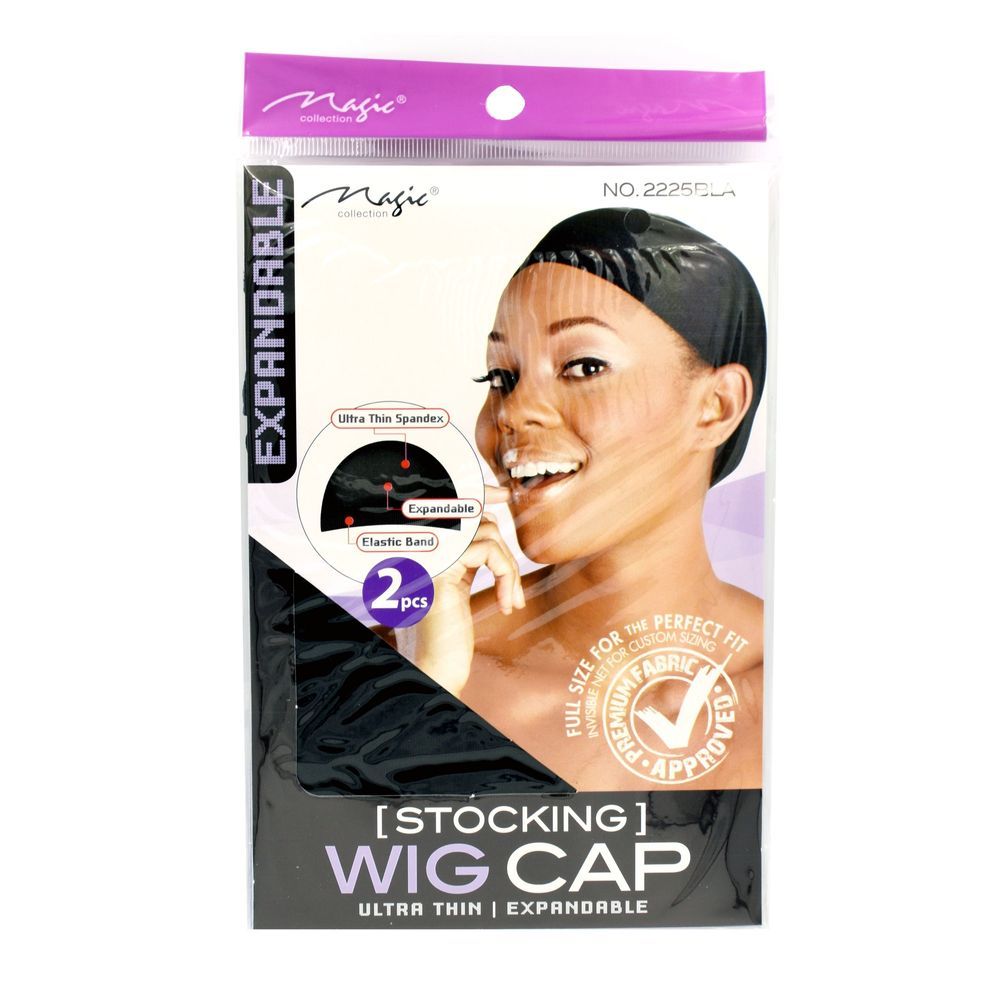 Magic Collection Women's Stocking Wig Cap Black2225Bla