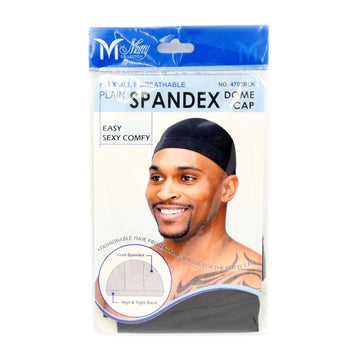 Magic Collection Men's Plain Spandex Skull Cap 4702Bla