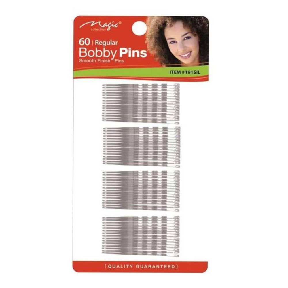 Magic Collection 60 Regular Bobby Pins - 191sil
