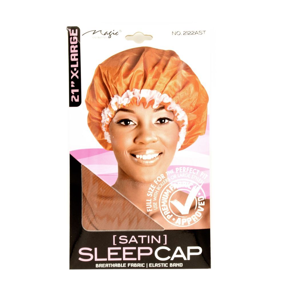Magic Collection Satin Sleep Cap X large Assorted Color 2122ast
