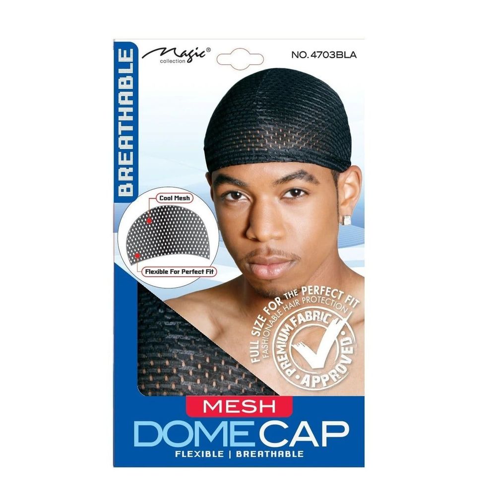 Magic Collection Mesh Dome Cap Black 4703bla