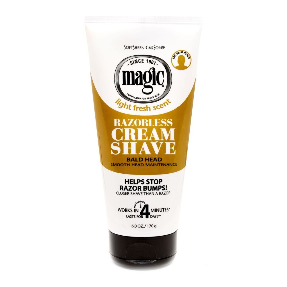 Magic Razorless Cream Shave Smooth For Bald Head Maintenance