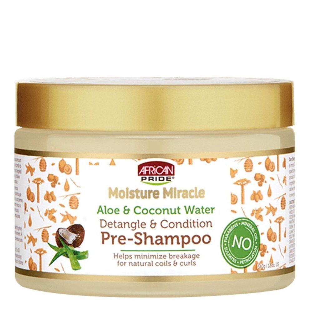 African Pride Moisture Miracle Aloe & Coconut Water Pre Shampoo