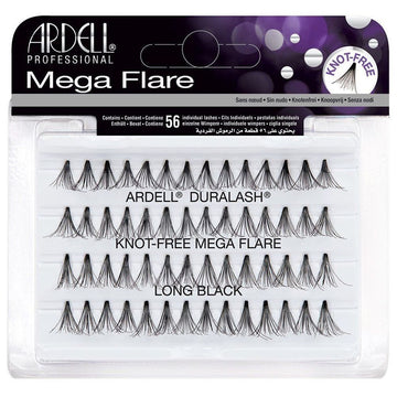 Ardell Mega Flare Individual Knot Free Short Black Lashes