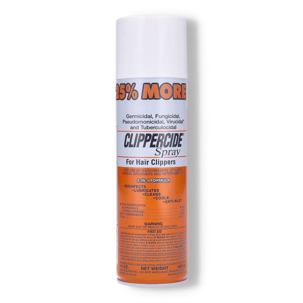 Clippercide Spray for Hair Clippers 5 in 1 Formula