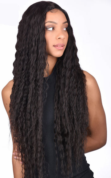 Sleek Spotlight Luxurious Wigs Human Hair Mix Lace Wig Brisa