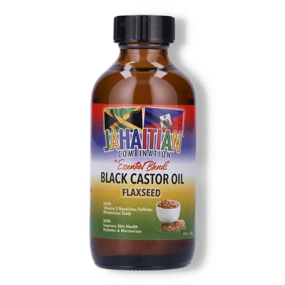 Jahaitian Essential Blends Black Castor Oil With Flaxseed