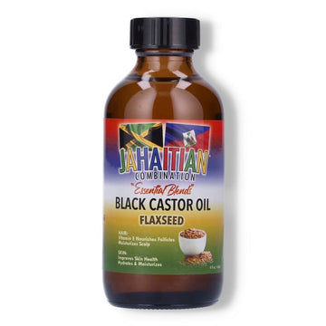Jahaitian Essential Blends Black Castor Oil With Flaxseed