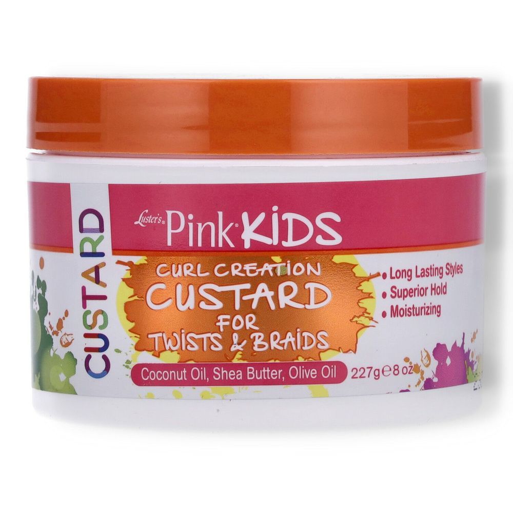 Luster's Pink Kids Curl Creation Custard For Twists & Braids