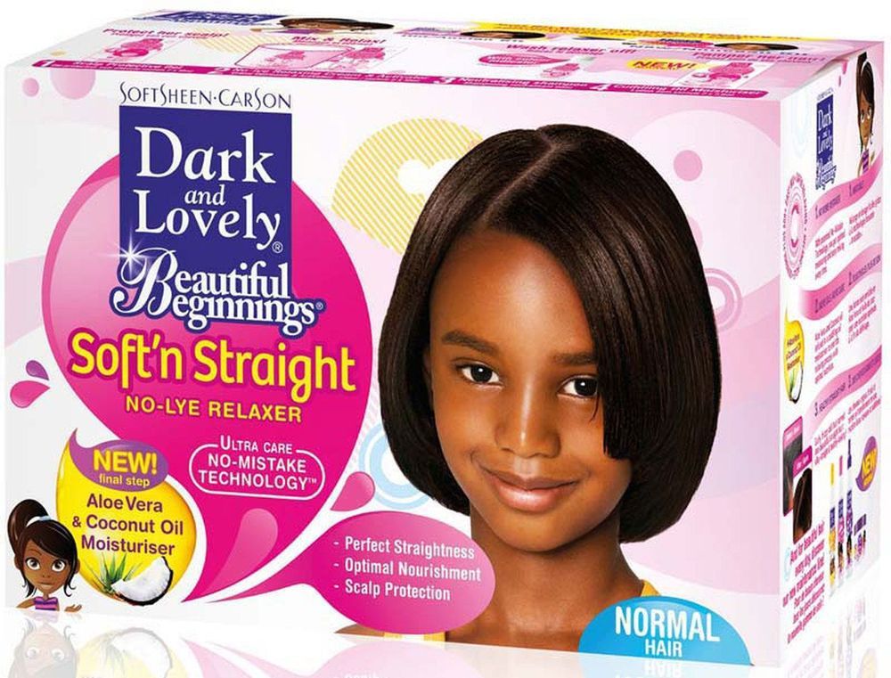 Dark and Lovely Beautiful Beginnings Soft N Straight No Lye Relaxer