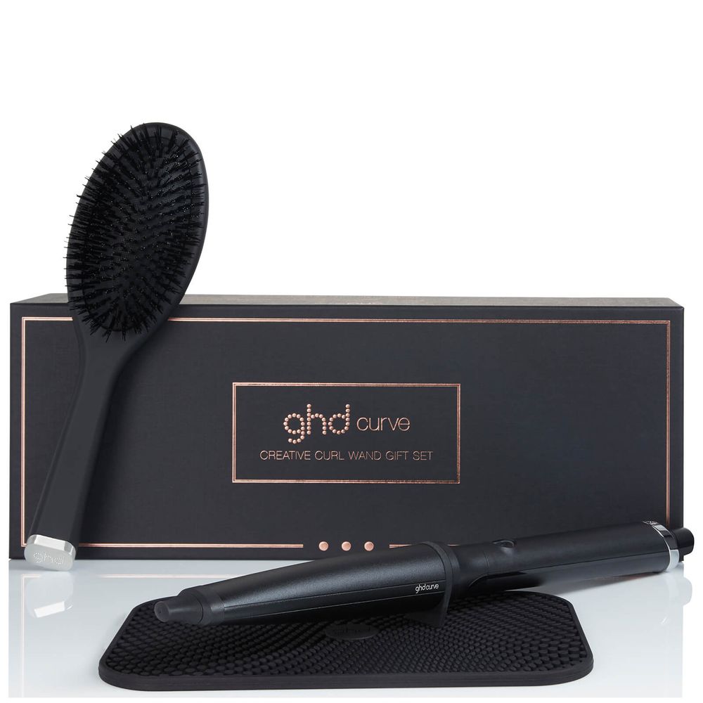 ghd Curve Creative Curl Wand Gift Set - Oval Brush & Heat Mat