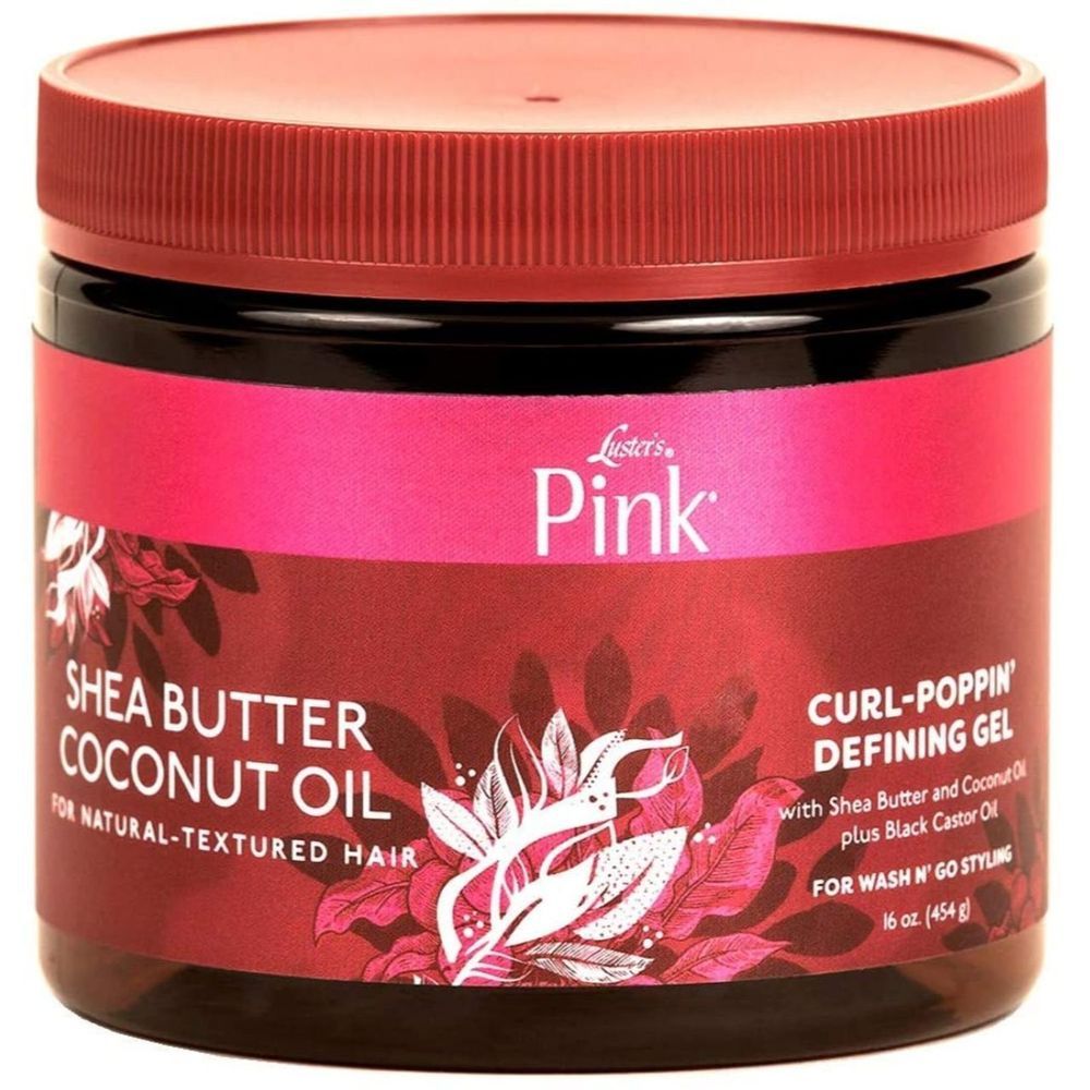 Luster's Pink Shea Butter Coconut Oil Curl poppin Defining Gel