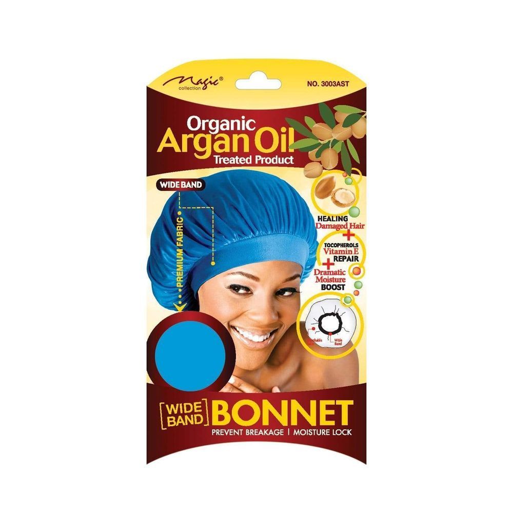 Magic Collection Organic Argan Oil Bonnet Assorted Color 3003ast