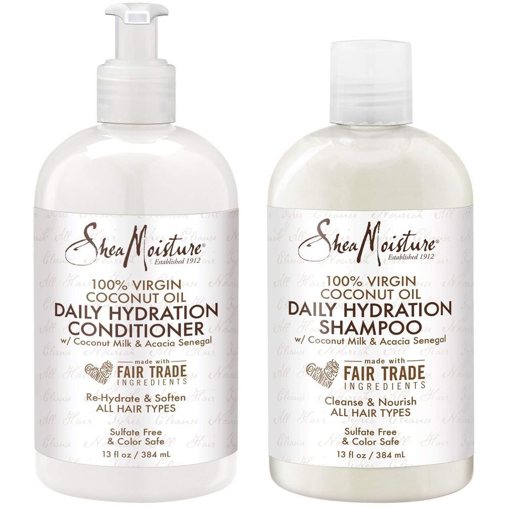 Shea Moisture Virgin Coconut Oil Shampoo & Conditioner Duo Pack