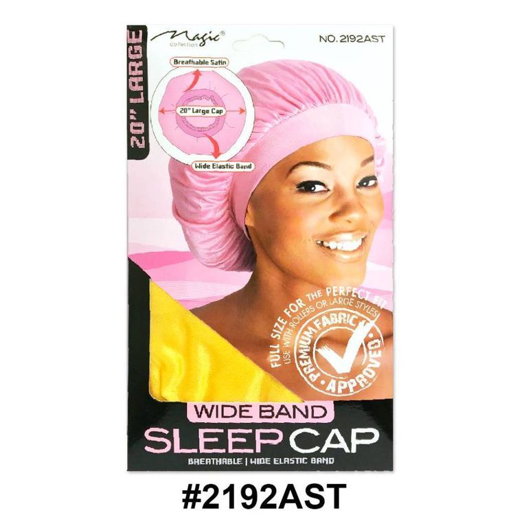 Magic Collection Women's Wide Band Sleep Cap Large 2192ast