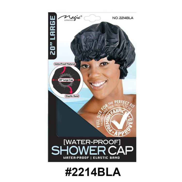 Magic Collection Women's Shower 20 Cap 2214bla