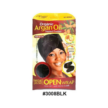 Magic Collection Women's Organic Argan Oil Treated Mesh Wrap 3008blk