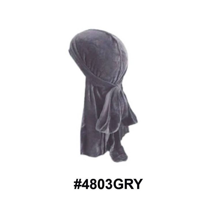 Magic Collection Men's Superstar Velvet Deep Durag 4803gry