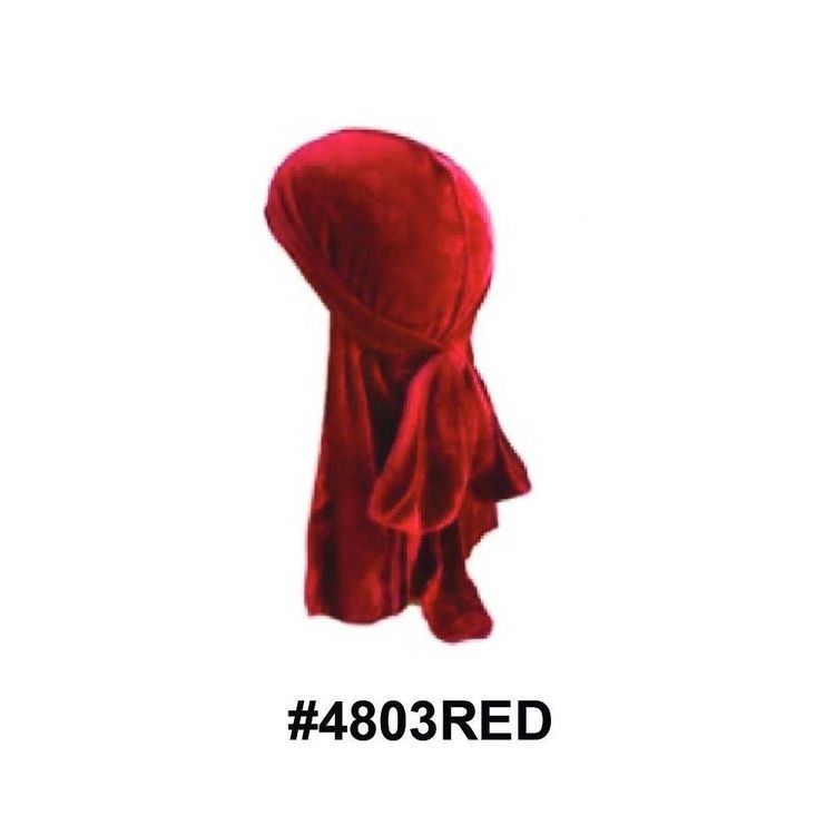 Magic Collection Men's Superstar Velvet Deep Durag 4803red