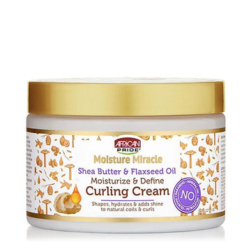 African Pride Moisture Miracle Shea Butter & Flaxseed Oil Curling Cream