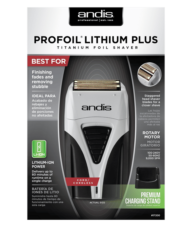 Andis Profoil Lithium Plus Titanium Foil Shaver