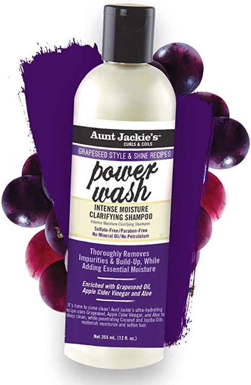 Aunt Jackie's Grapeseed Power Wash Intense Moisture Clarifying Shampoo