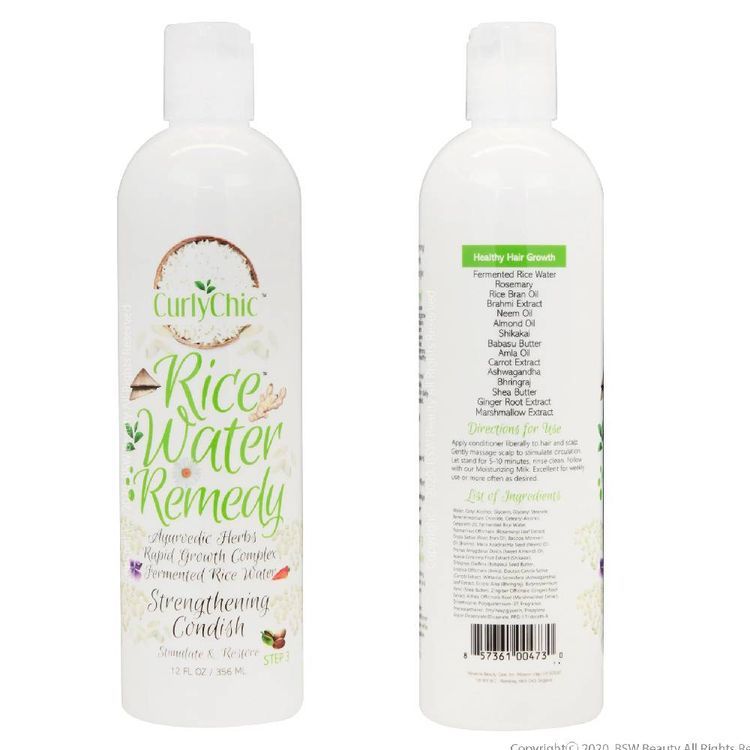 CurlyChic Rice Water Remedy Strengthening Condish