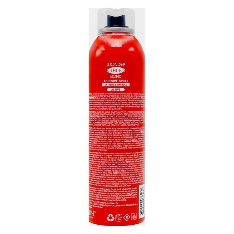 Ebin New York Wonder Lace Bond Adhesive Spray Extreme Firm Hold Active