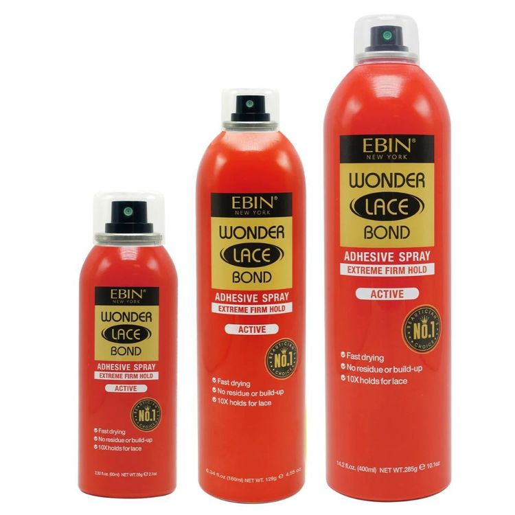 Ebin New York Wonder Lace Bond Adhesive Spray Extreme Firm Hold Active