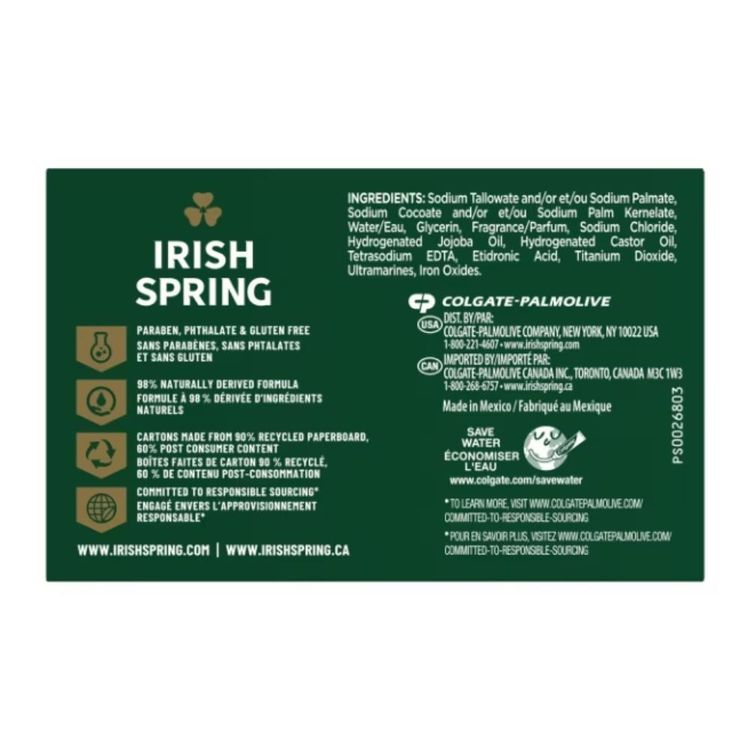 Irish Spring Active Scrub Exfoliating Bar Soap