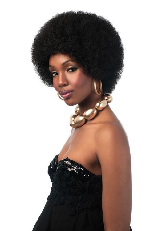 Sleek Synthetic Wig Big Afro