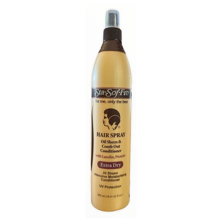 Sta Sof Fro Oil Sheen & Comb Out Conditioner Hair Spray Extra Dry
