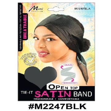 Murry Tie It Satin Band Black M2247blk