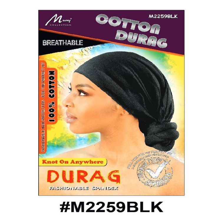 Murry Cotton Durag Black M2259blk