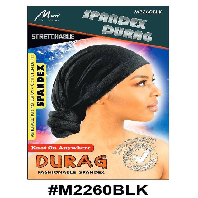 Murry Spandex Durag Black M2260Blk