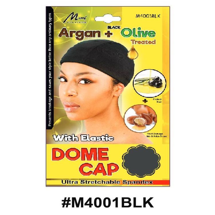 Murry Argan Olive Treated Dome Cap Black M4001blk