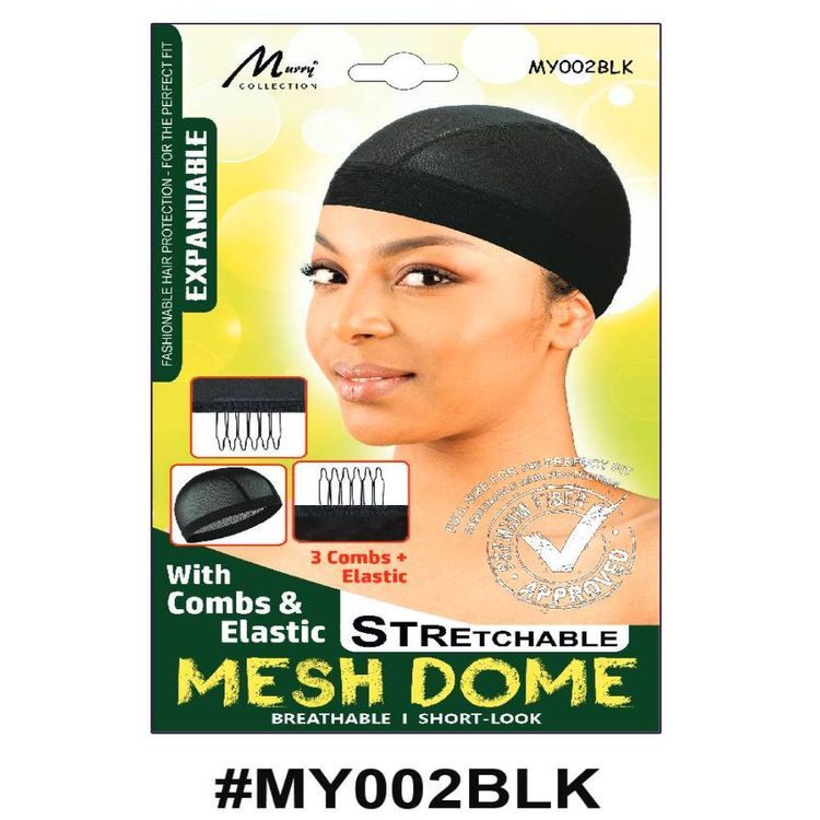 Murry Mesh Dome Cap Black My002blk