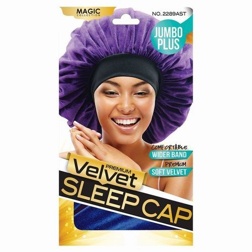 Magic Collection Jumbo Plus Velvet Sleep Cap 2289ast