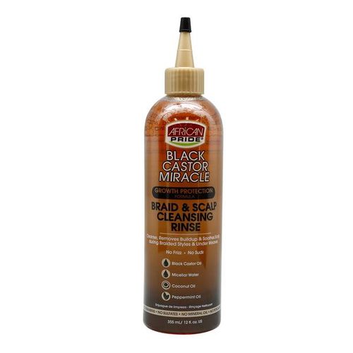 African Pride Black Castor Miracle Braid & Scalp Cleansing Rinse