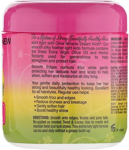 African Pride Dream Kids Olive Miracle Smooth Edges Anti-frizzy Conditioning Gel