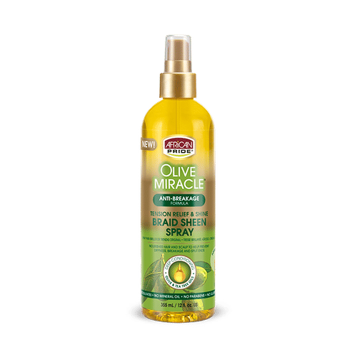 African Pride Olive Miracle Anti-Breakage Braid Sheen Spray