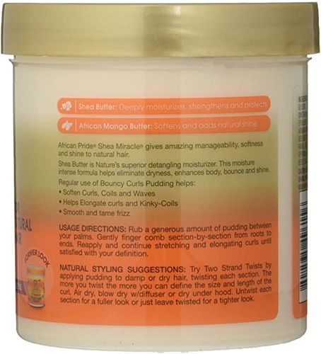 African Pride Shea Miracle Bouncy Curls Pudding