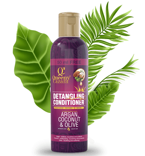 Queeny Cazara Argan, Coconut & Olive Oil Detangling Conditioner