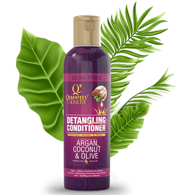 Queeny Cazara Argan, Coconut & Olive Oil Detangling Conditioner