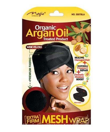 Magic Collection Organic Argan Oil Foam Mesh Wrap Black 3007blk