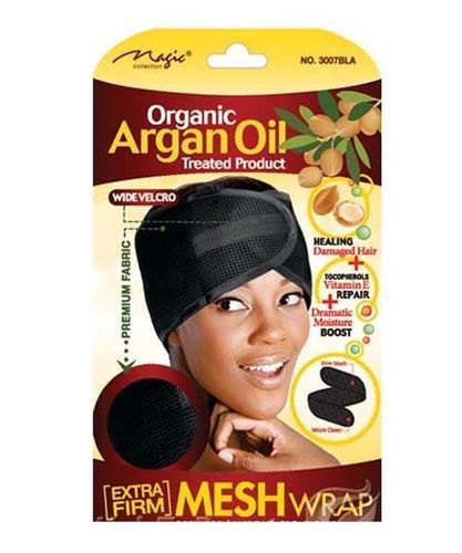 Magic Collection Organic Argan Oil Foam Mesh Wrap Black 3007blk