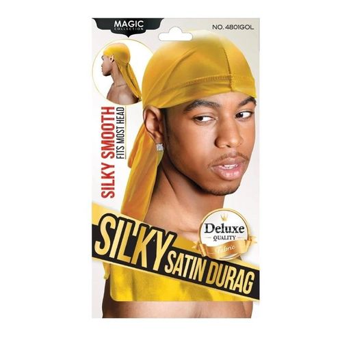 Magic Men's Silky Satin Durag Gold4801gol