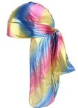 Magic Collection Deep Wave Silky Metallic Durag Rainbow
